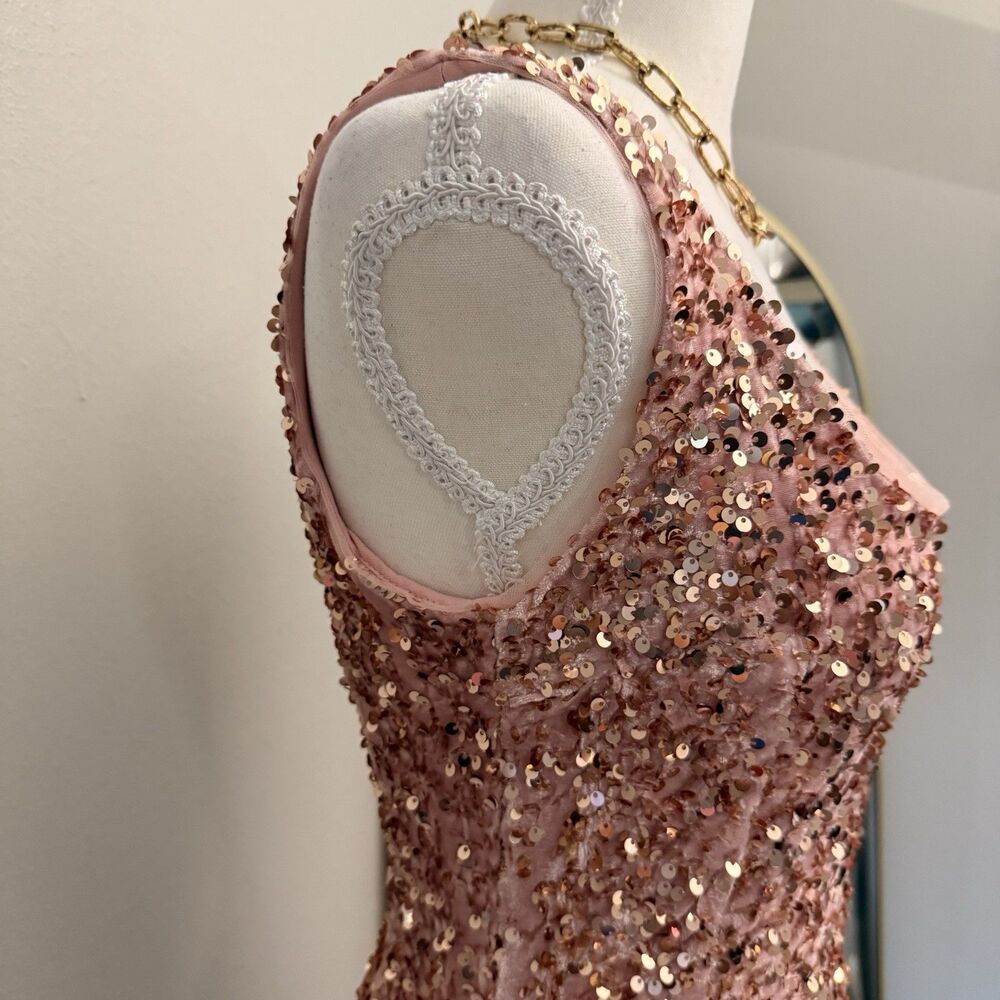 Mable Sexy Bodycon Sorority Party Homecoming Club Bachelorette Full Sequin Mini - Picture 3 of 12
